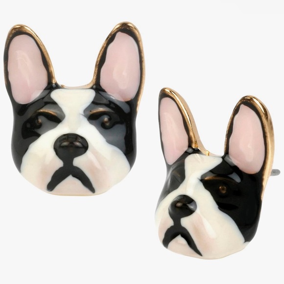 BETSEY JOHNSON Bulldog stud earrings - Picture 3 of 5